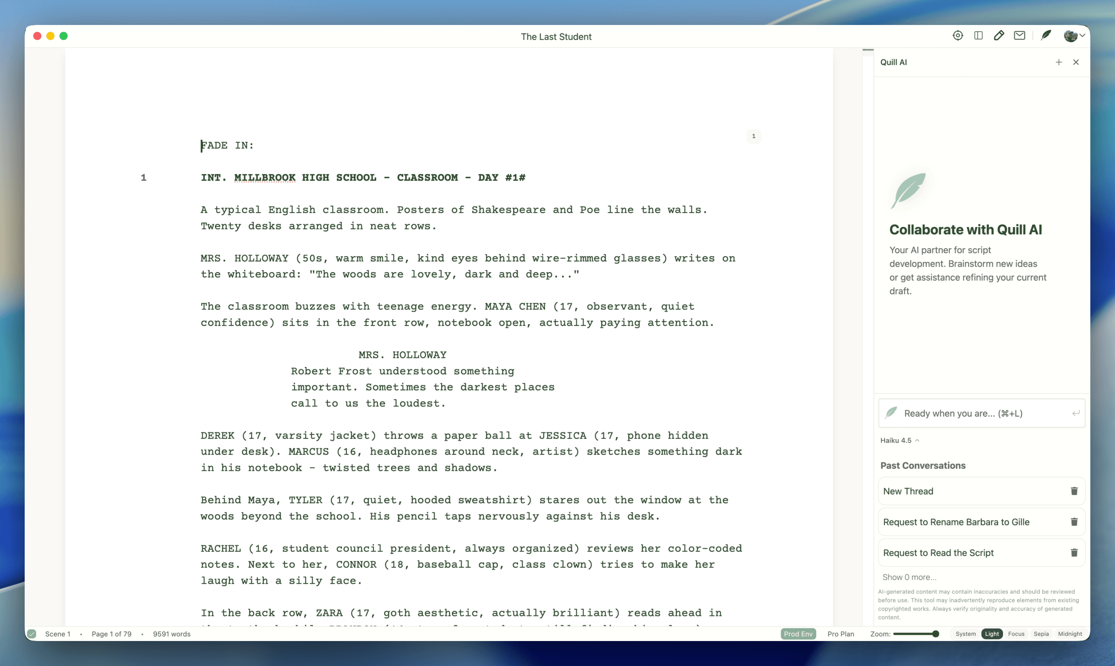 Inkwell Light theme